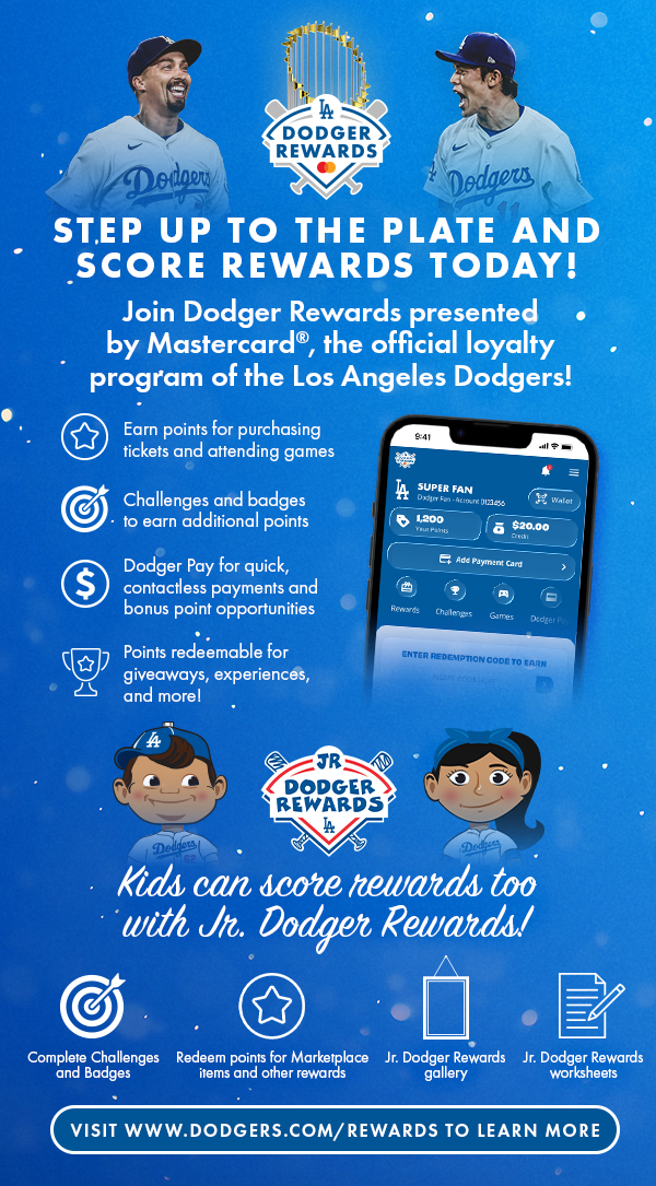 Score with Dodger Rewards presented by Mastercard