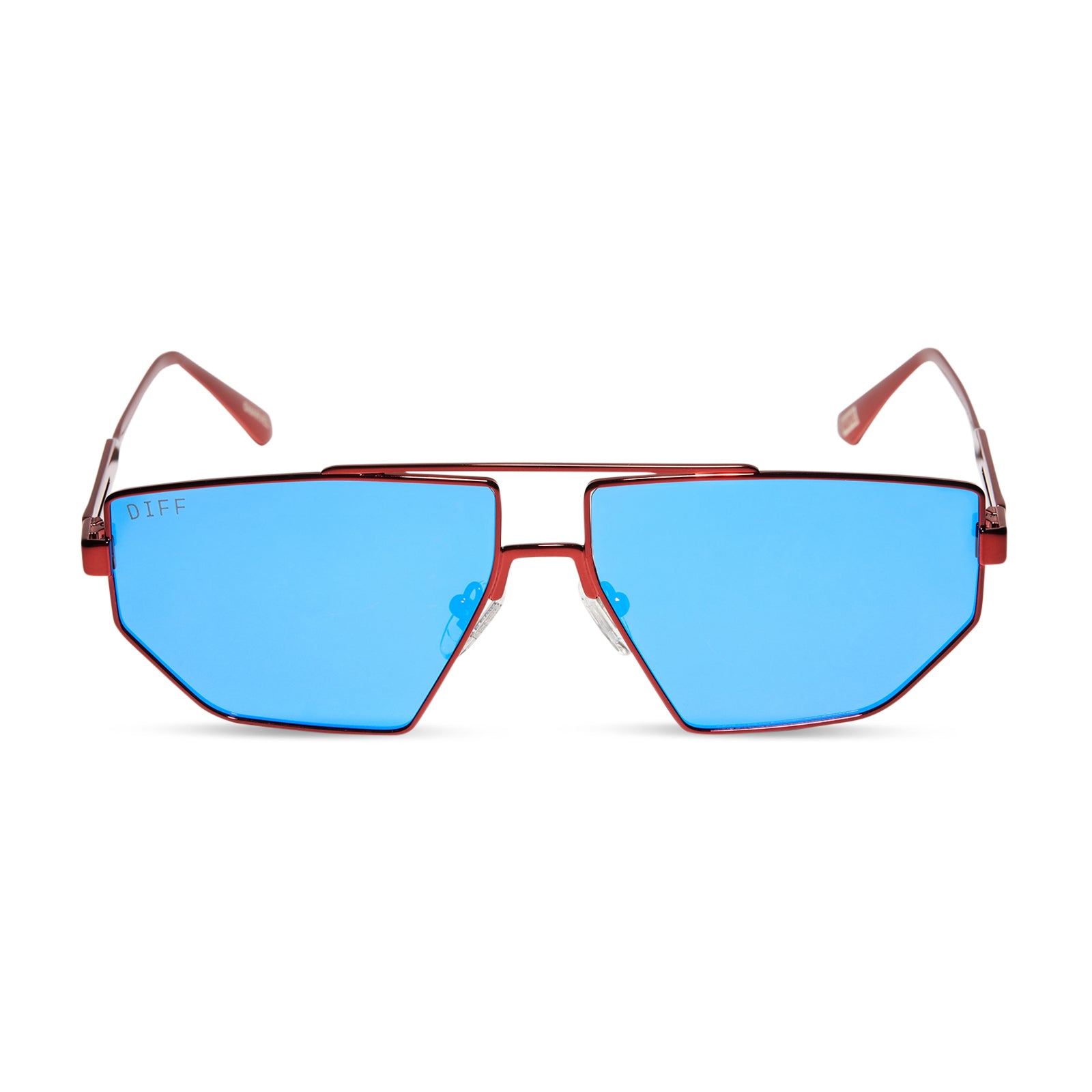 Image of GALACTIC HEROES - METALLIC GALACTIC RED + SPACE BLUE MIRROR + POLARIZED SUNGLASSES
