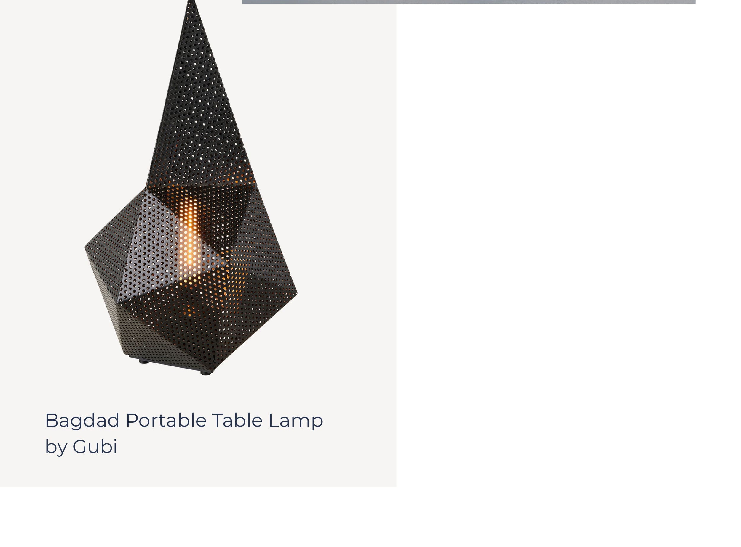 Bagdad Portable Table Lamp by Gubi