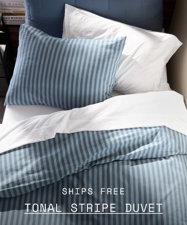 TONAL STRIPE DUVET