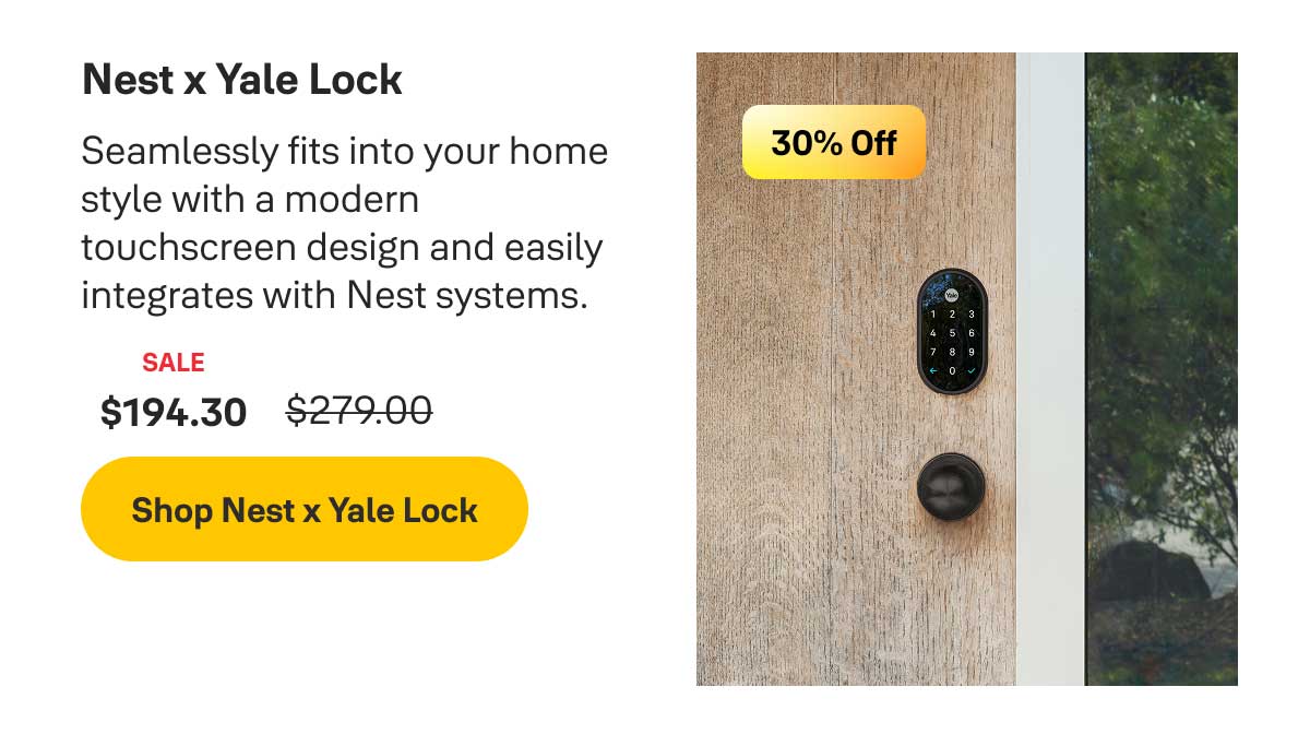 Shop Nest x Yale Lock