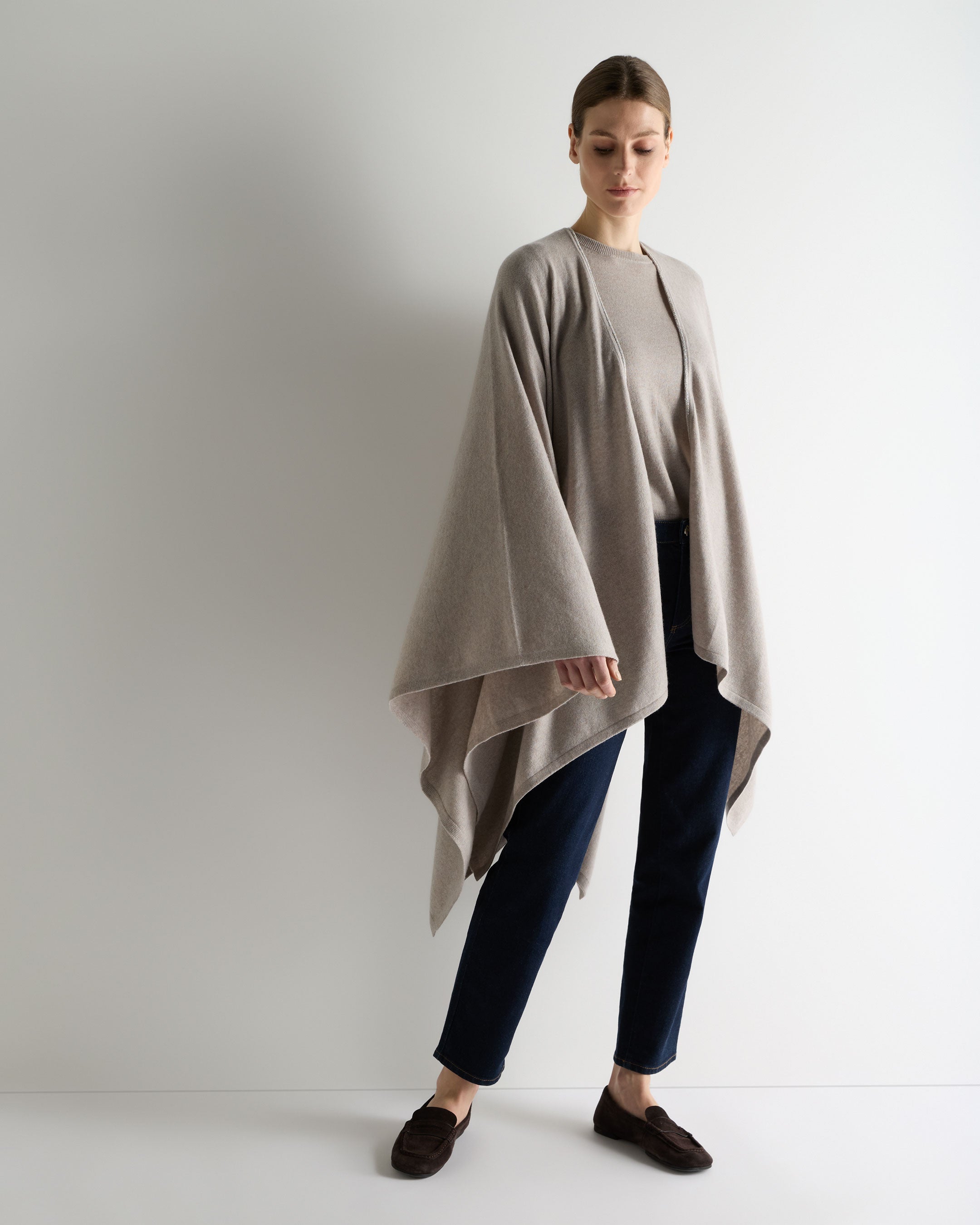 Women's Lily Metal Trim Lightweight Cashmere Cape