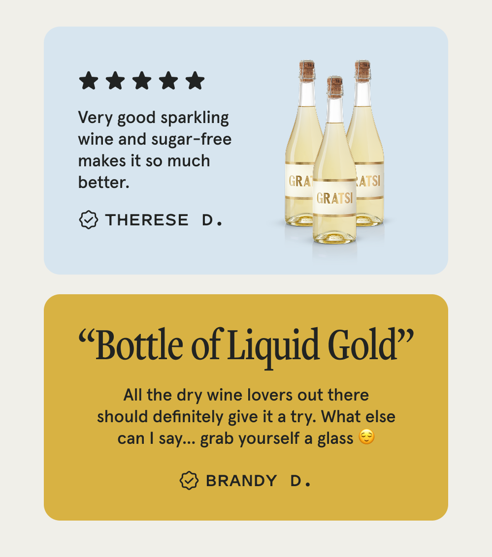 5-star Customer Reviews - Gratsi Sparkling White