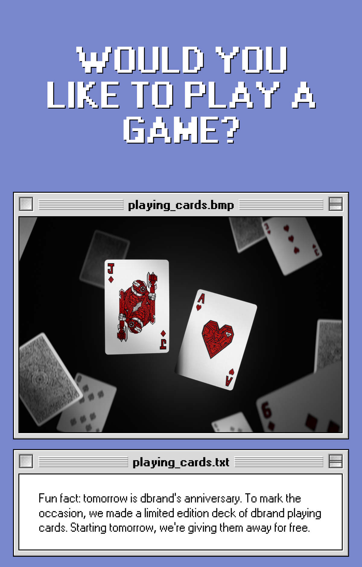 Would you like to play a game?