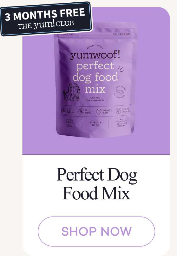Perfect Dog Food Mix | shop now