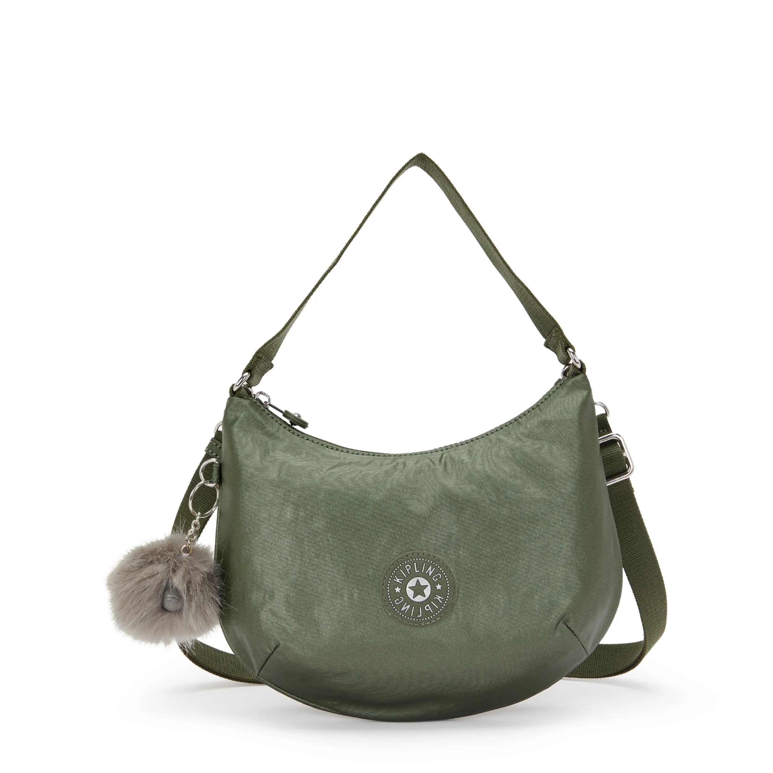 Amani Metallic Shoulder Bag-Connect Green Metallic