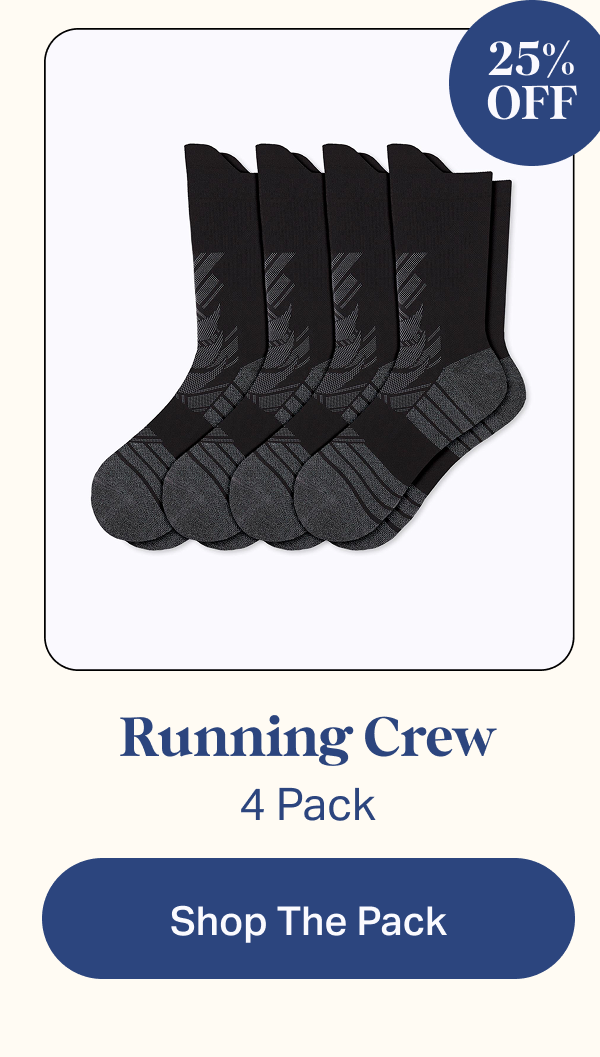 Running Crew 4 pack | 25% off