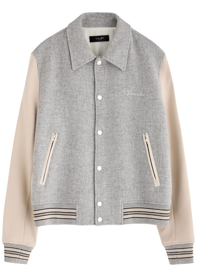 AMIRI Bones wool-blend varsity jacket