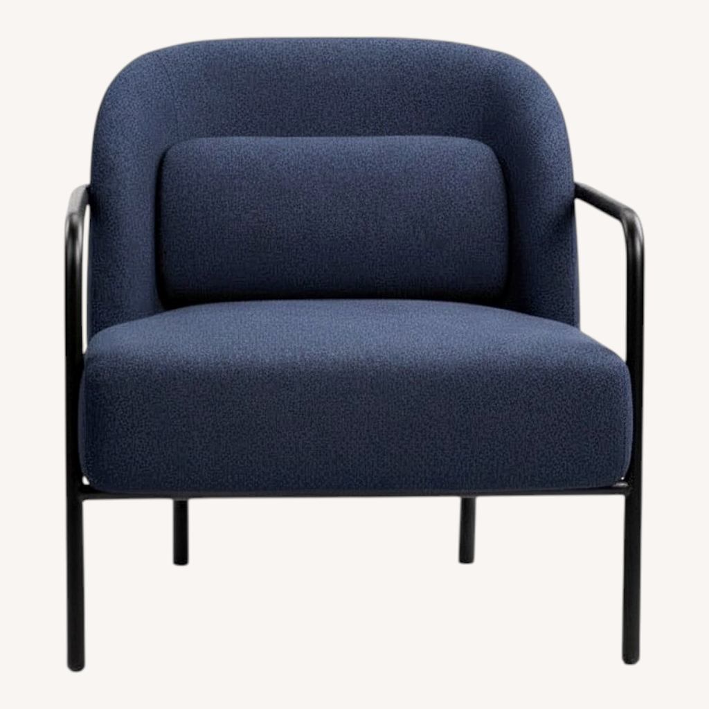 Image of Circa Navy Performance Fabric Armchair