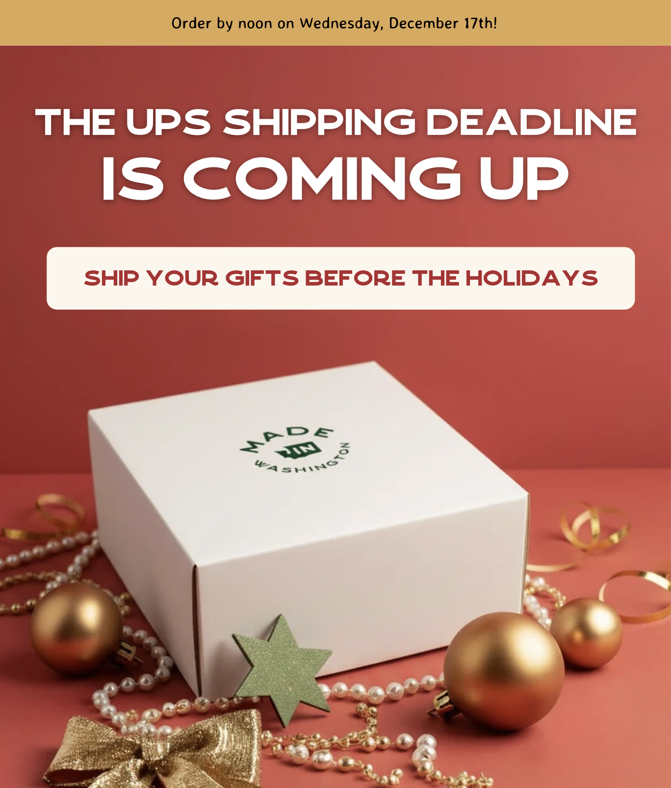 The UPS Shipping Deadline Is coming Up