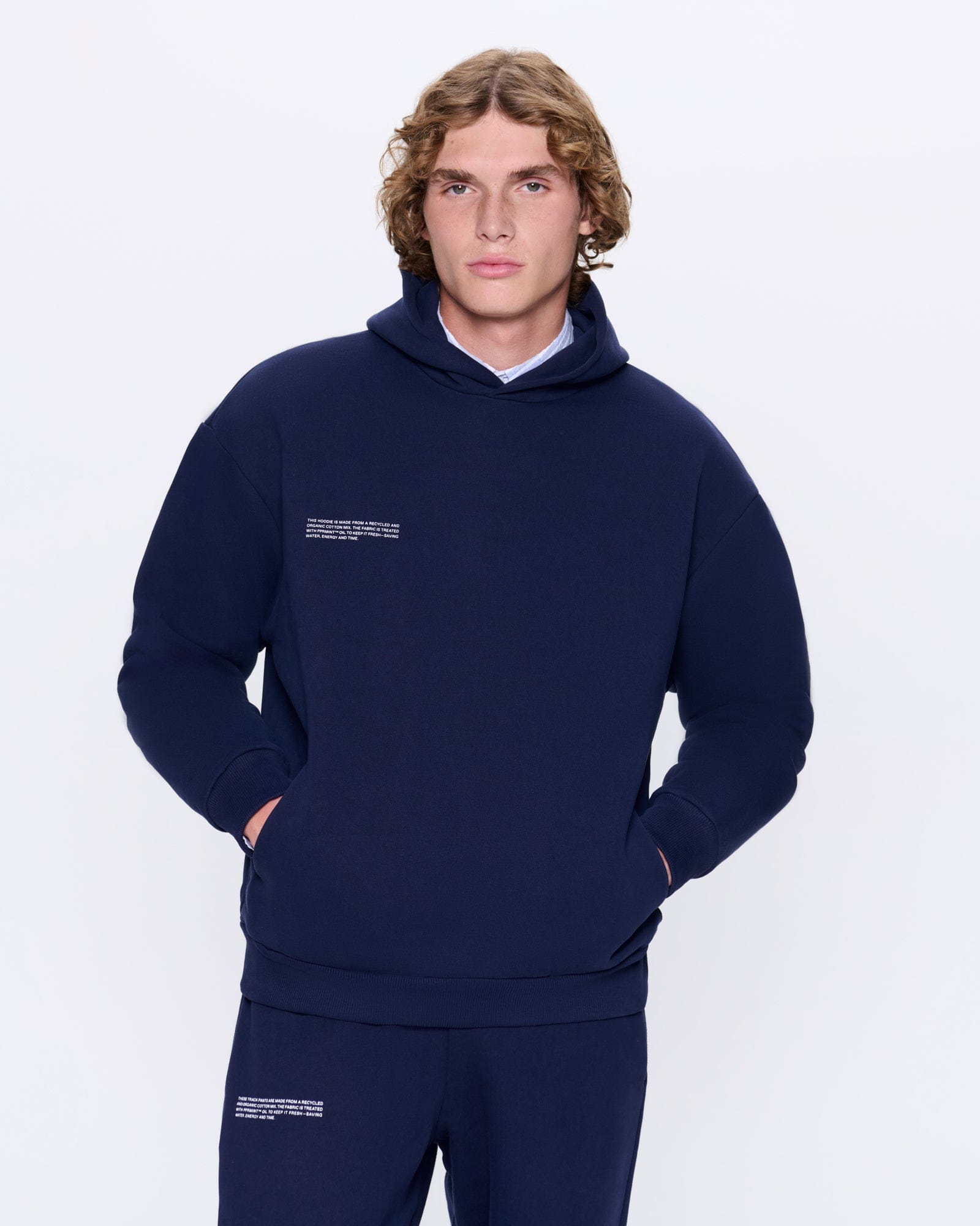 Image of Mens 365 Heavyweight Hoodie—navy blue