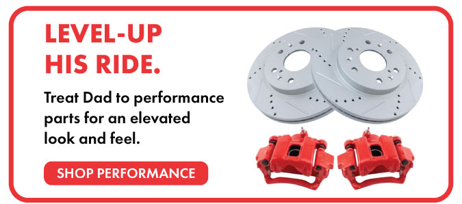 Level-up his ride with performance parts. Shop now.
