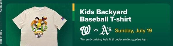 Kids Backyard Baseball T-Shirt Giveaway - kids 14 and under - July 19