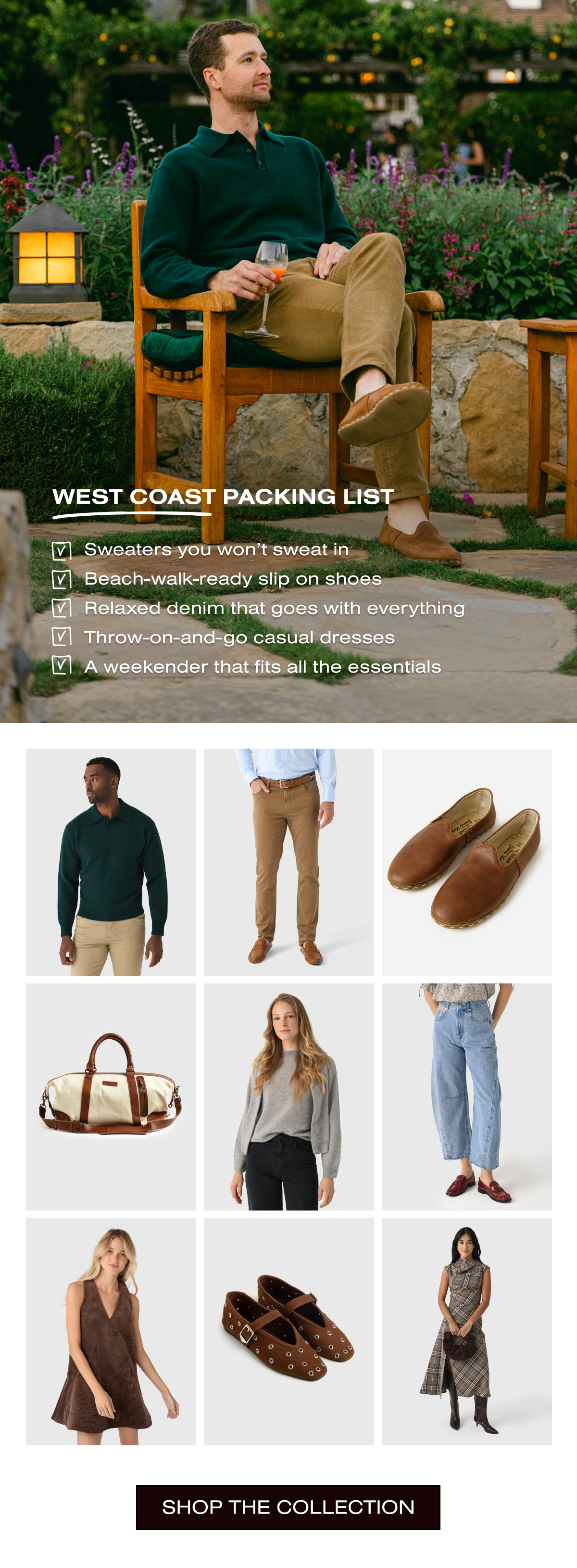 West Coast Packing List