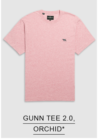 Shop The Gunn Sports Fit Tee 2.0, Orchid online and instore at Rodd & Gunn