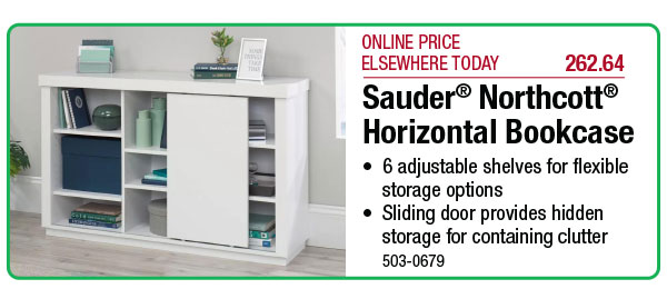 Your Choice - Horizontal Bookcase or Storage Cabinets - ONLY $59.99 After Rebate*!