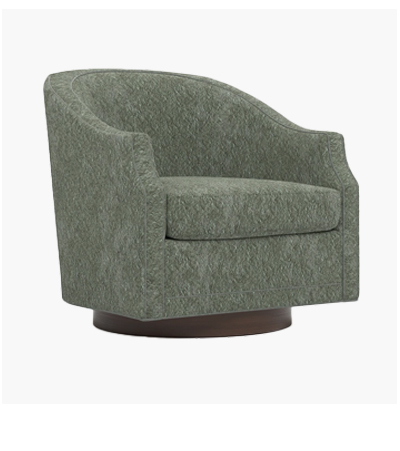 Helston Angora Basil Weave Swivel Chair