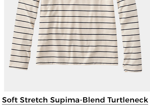 Soft Stretch Supima-Blend Turtleneck