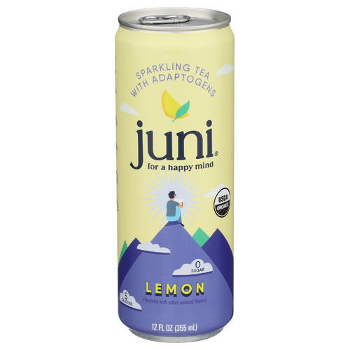 Juni Organic Lemon Sparkling Tea With Adaptogens
