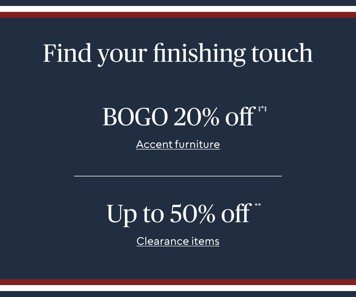 Find your finishing touch