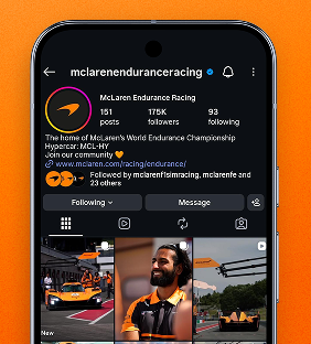 McLaren Endurance Racing Instagram