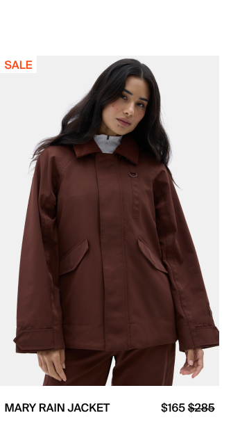 Shop Mary Rain Jacket in Brunette