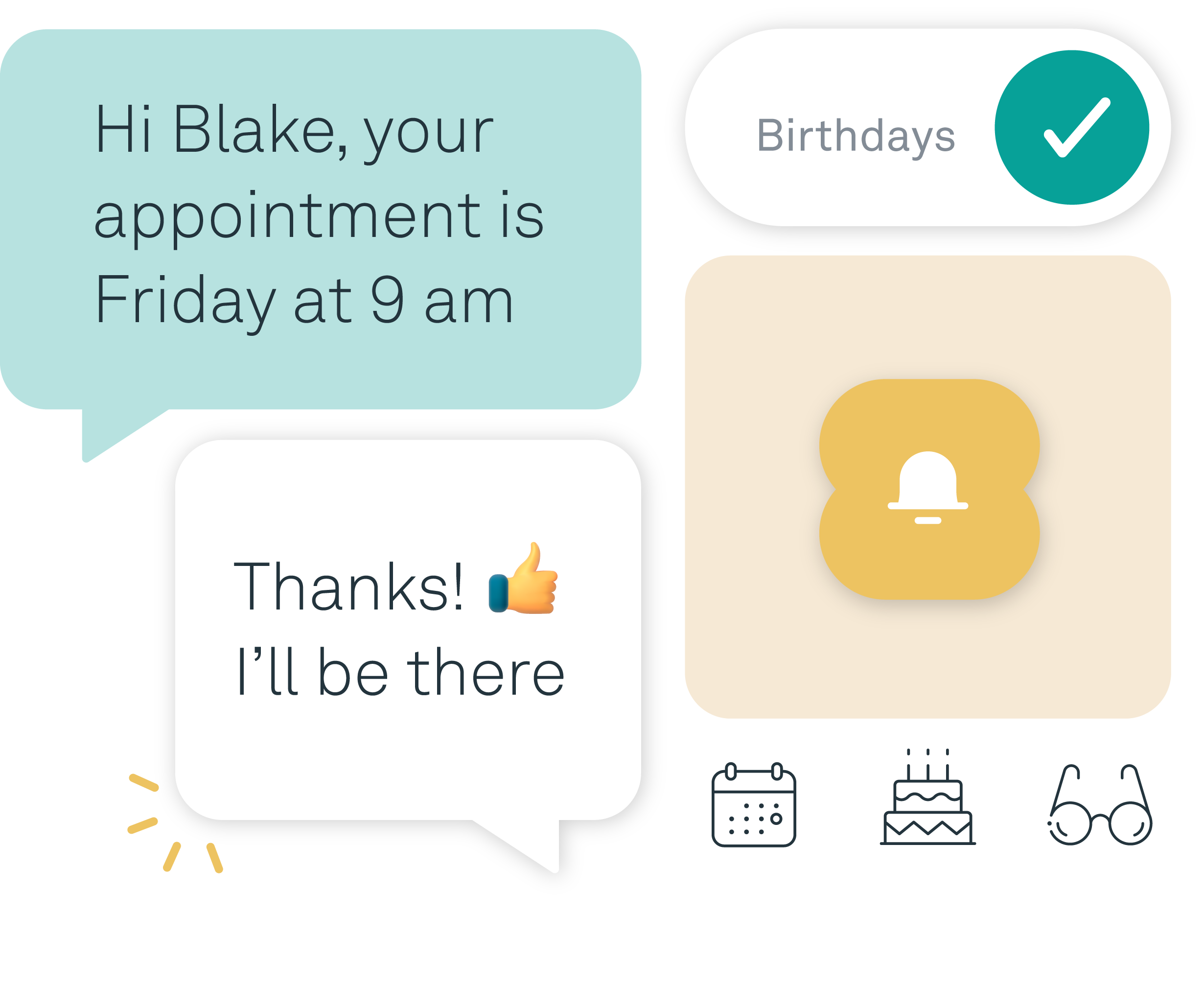 Weave's Appointment Reminders in action