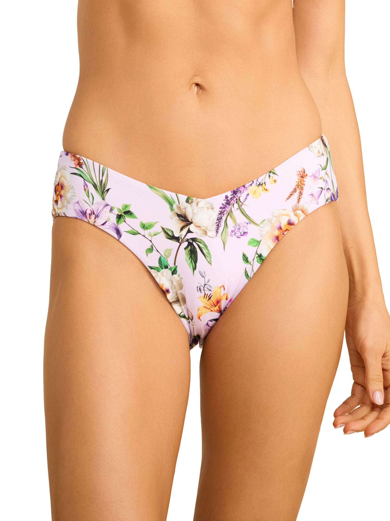 Image of V-Kini Swimsuit Bottom Fawning Flora Purple Sale