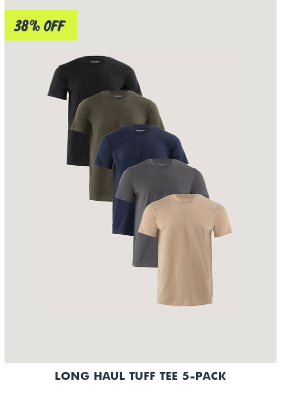 Long haul tuff tee 5-pack