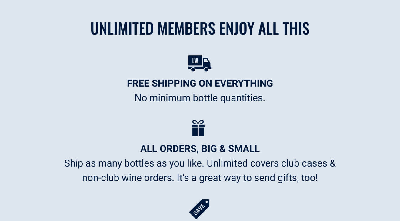 Unlimited member benefits