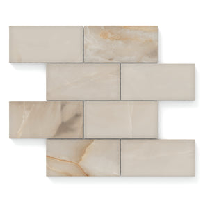 Astrid 3x6 Matte Porcelain Mosaic Tile in Sand