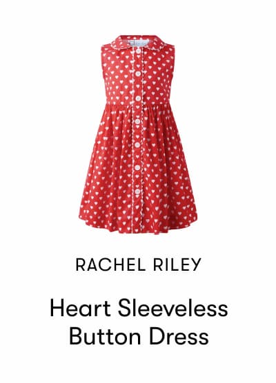Heart Sleeveless Button Dress