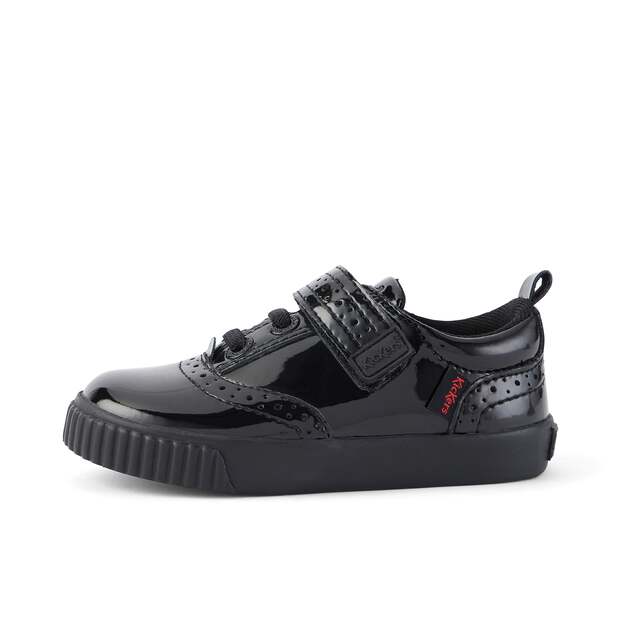 Infant Girls Tovni Brogue Shoe Patent Leather Black