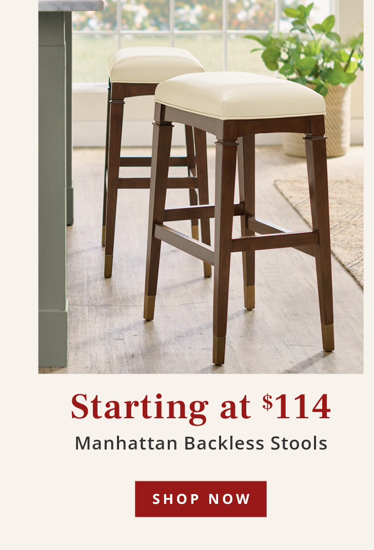 Manhattan Backless Stools starting at $114
