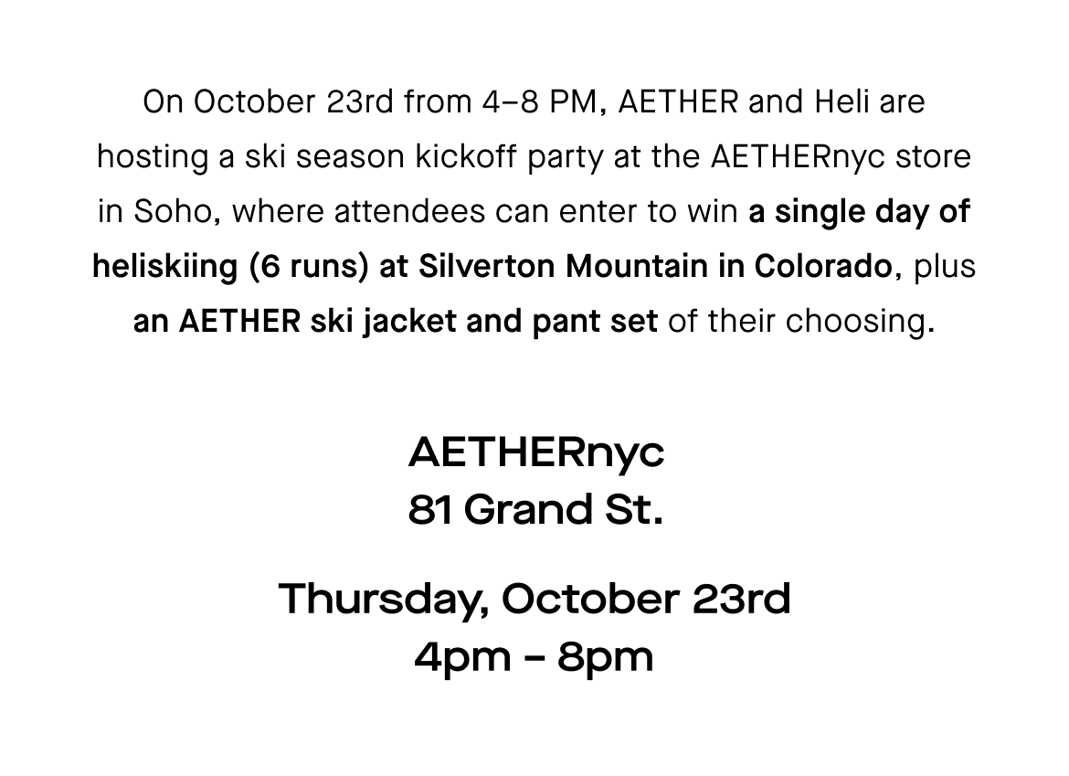 Link to the Heli Event RSVP page.