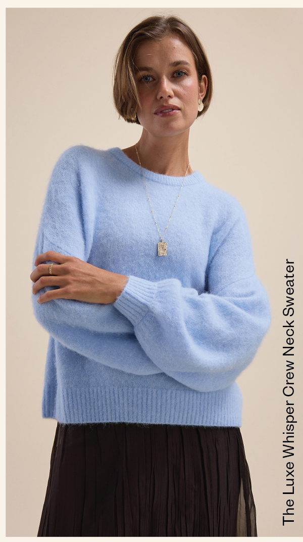 The Luxe Whisper Crew Neck Sweater