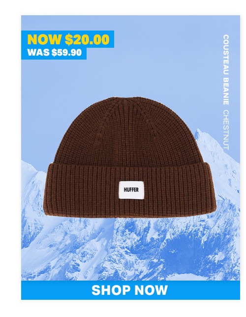 COUSTEAU BEANIE CHESTNUT