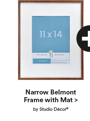 Narrow Belmont Frame with Mat > by Studio Decor®