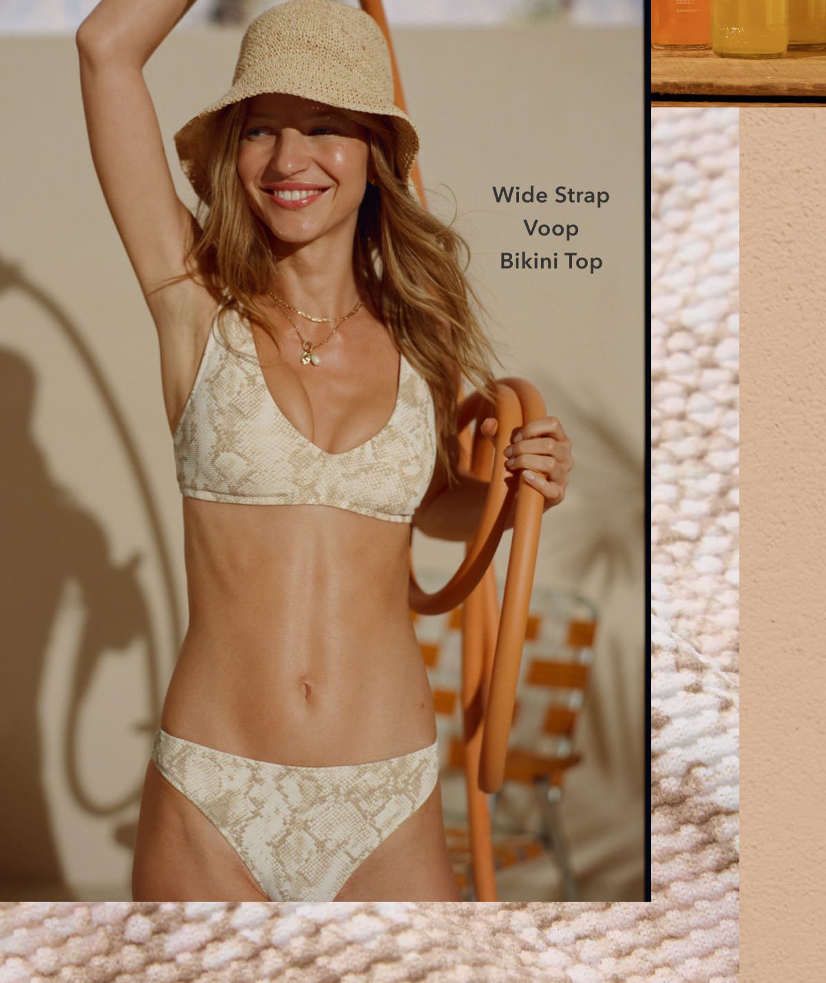 Wide Strap Voop Bikini Top
