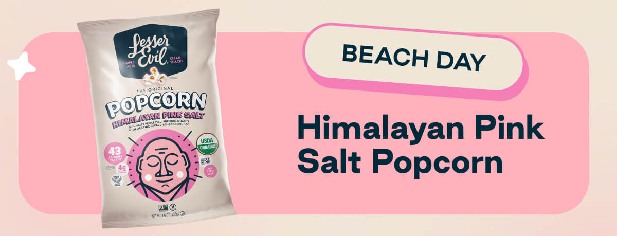 Himalayan Pink Salt Popcorn for Beach Days 