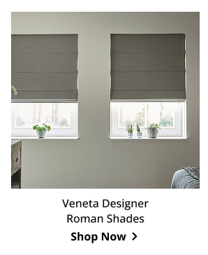 Veneta Designer Roman Shades | Shop Now >