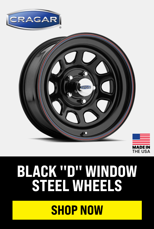 Black ''D'' Window Steel Wheels