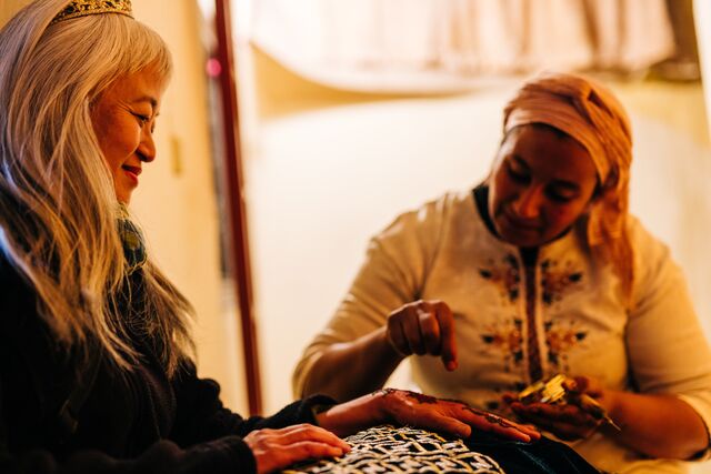 Get a henna tattoo in Morocco