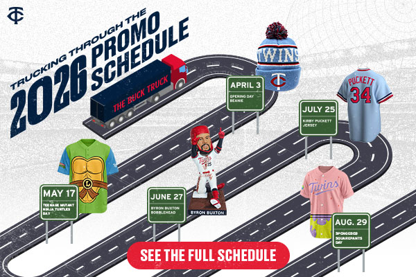 Check out all of the theme nights and giveaways the Twins have this season and don’t miss out on any of them! See the full schedule.