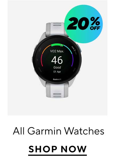 20% Off All Garmin Watches
