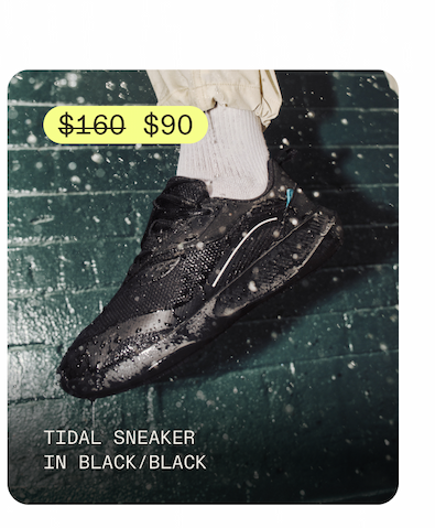 Tidal Sneaker Black/Black