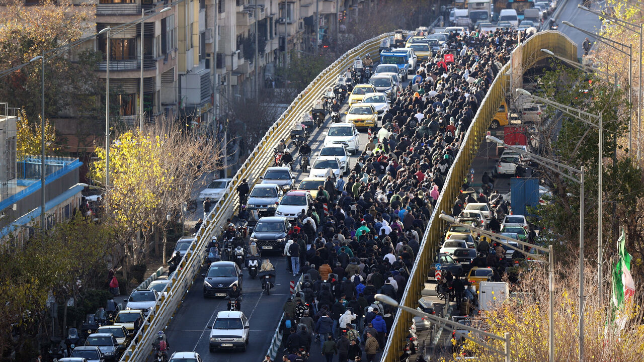 Iranian shopkeepers and traders protest against the economic conditions in Tehran, Iran.