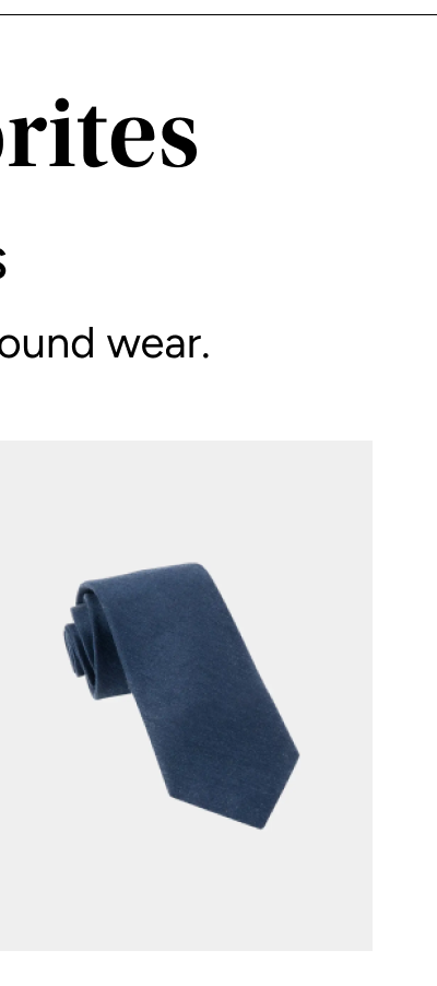 Linen Row Tie | Navy Blue | $24