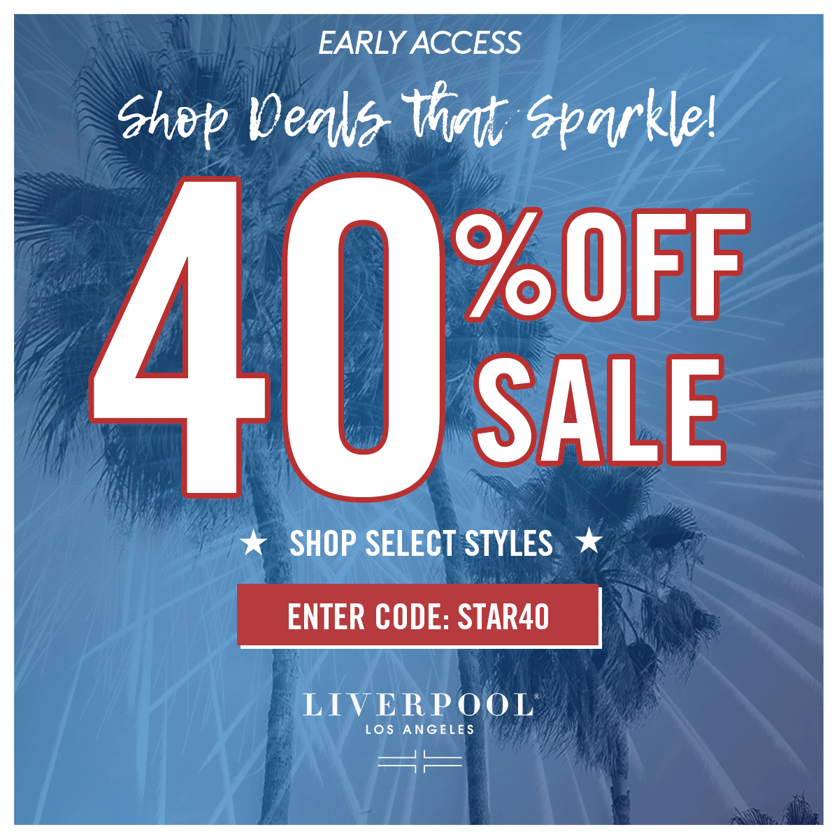 Shop Deals that Sparkle! 40% Off Sale! 