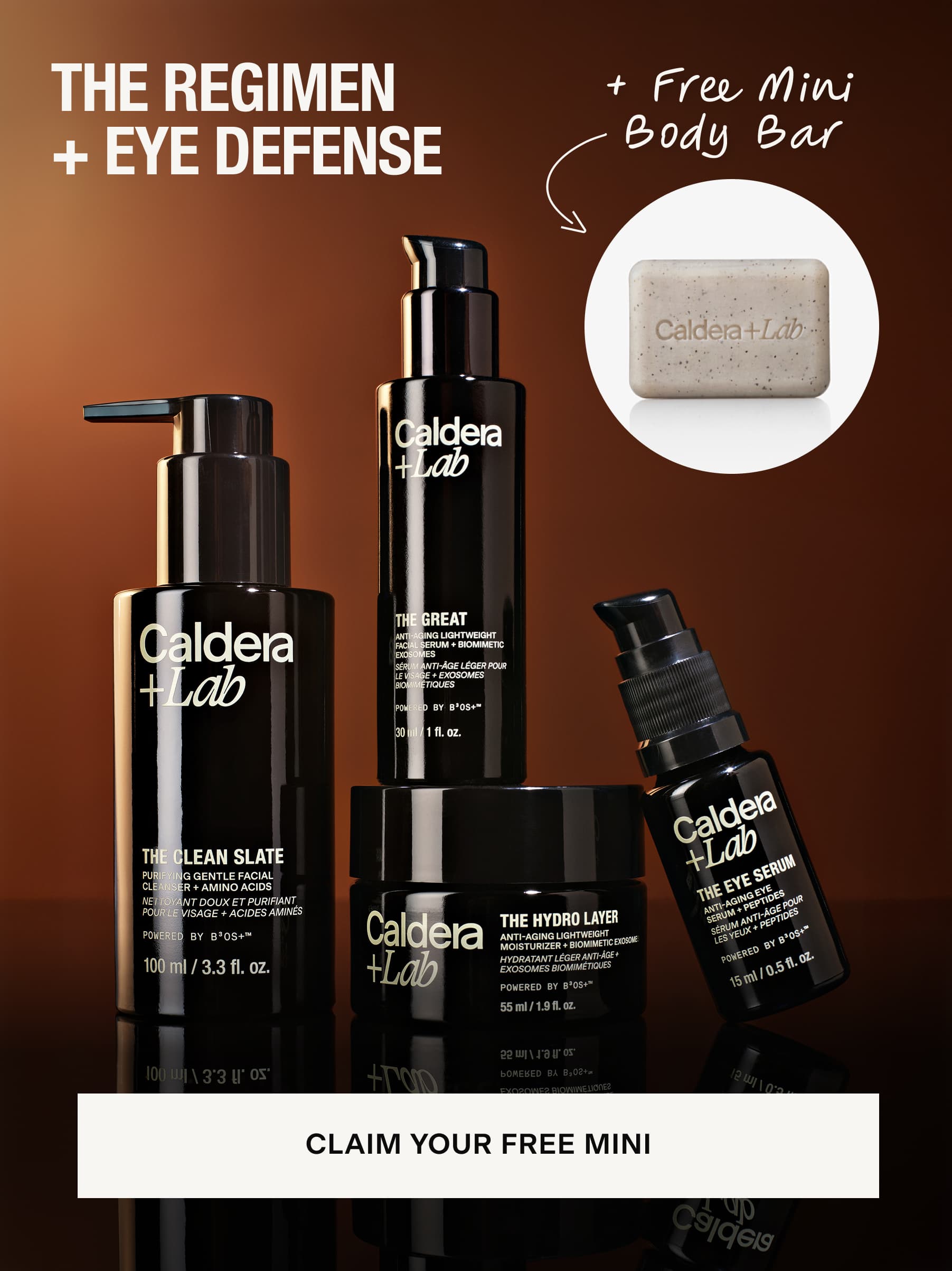 THE REGIMEN + EYE DEFENSE + Free Mini Body Bar